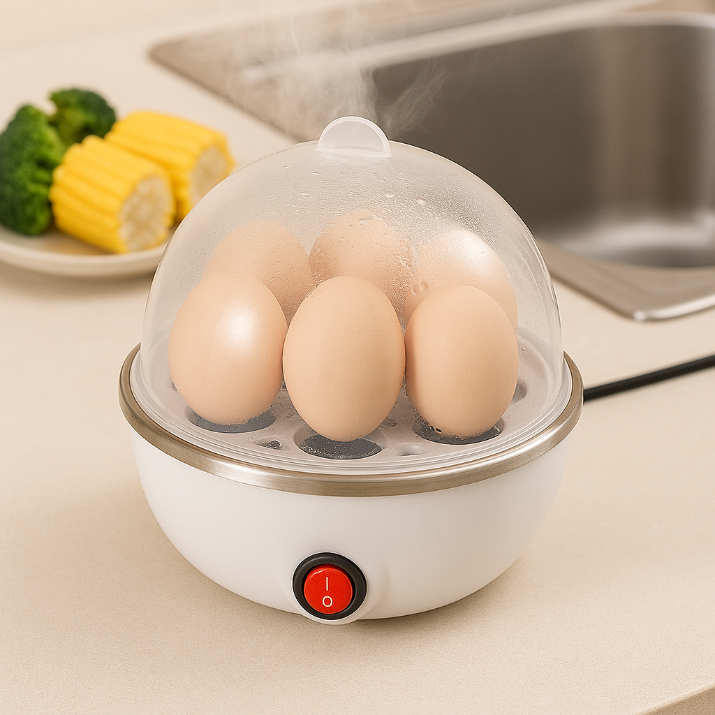 Cuiseur Automatique à Œufs Vapeur 3-en-1-Œufs Parfaits Sans Effort