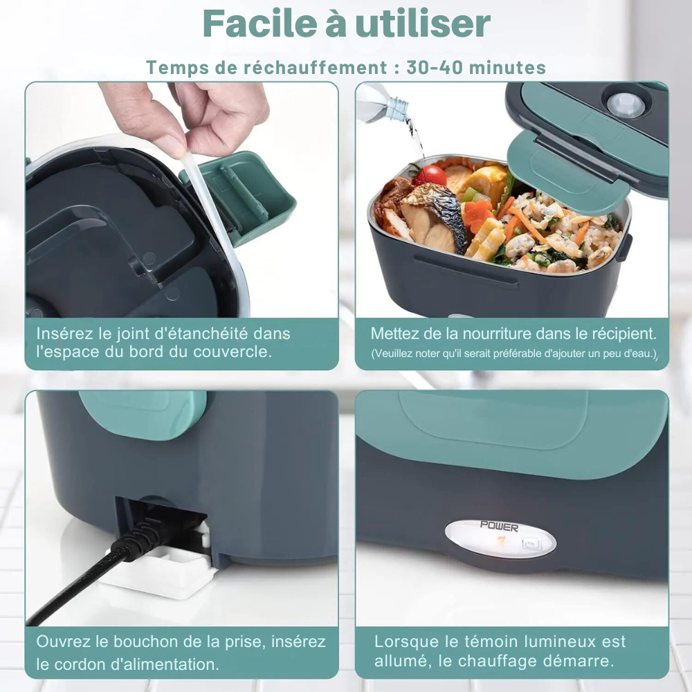 Lunch Box Chauffante Portable – Votre Compagnon de Repas Chaleureux