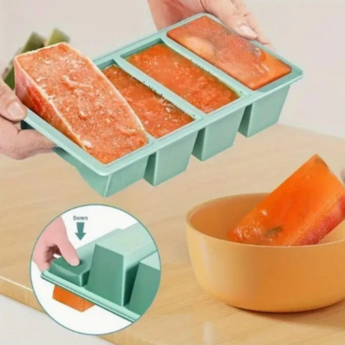 Bac silicone pour congélation alimentaire