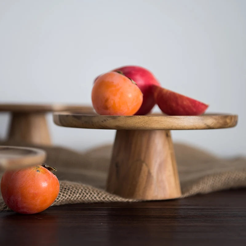 Sylvestre - Plateaux en Bois Hauts pour Gâteaux et Présentation Créative