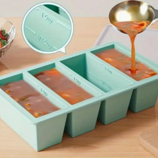 Bac silicone pour congélation alimentaire
