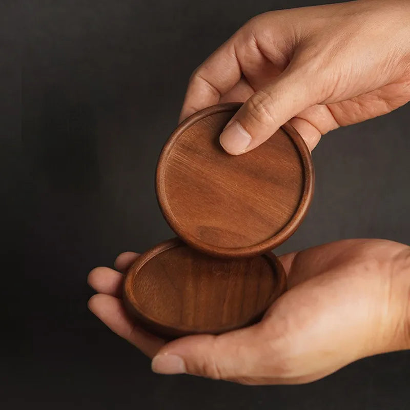 Dessous de Verre en Bois d’Acacia Élégants